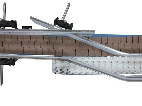 Adjustable guiding on AquaGard 7100 Series Conveyor